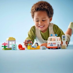 LEGO DUPLO 10447 L'ambulance et le chauffeur - Jouet interactif pour les enfa...