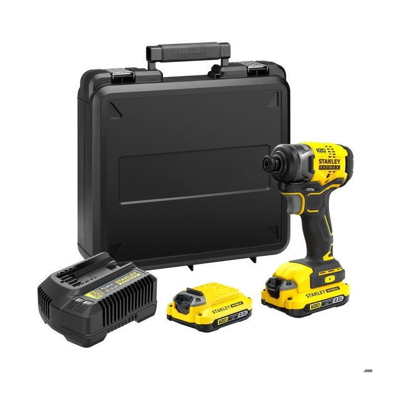 Visseuse a impacts - STANLEY FATMAX V20 - SFMCF810D2K-QW - 170 Nm Brushless -...