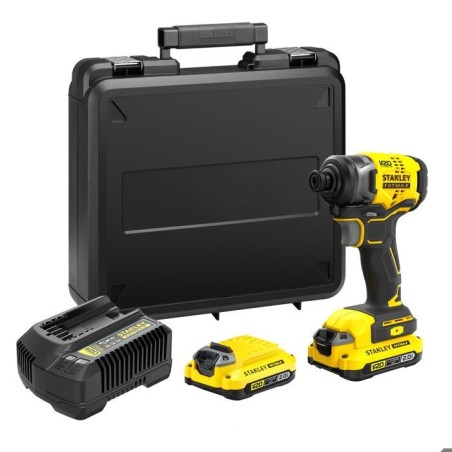 Visseuse a impacts - STANLEY FATMAX V20 - SFMCF810D2K-QW - 170 Nm Brushless -...