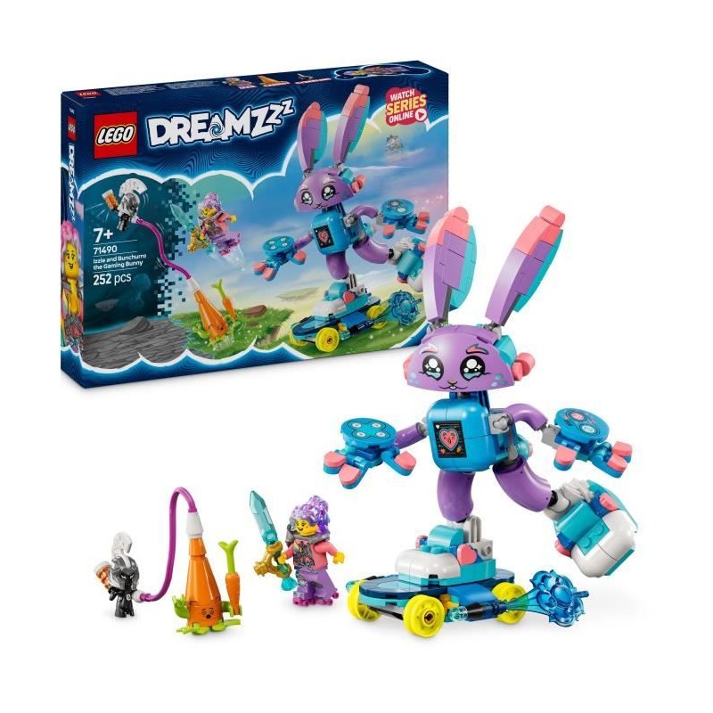 LEGO DREAMZzz 71490 Izzie et Bunchurro le lapin Gamer - Jouet de construction...