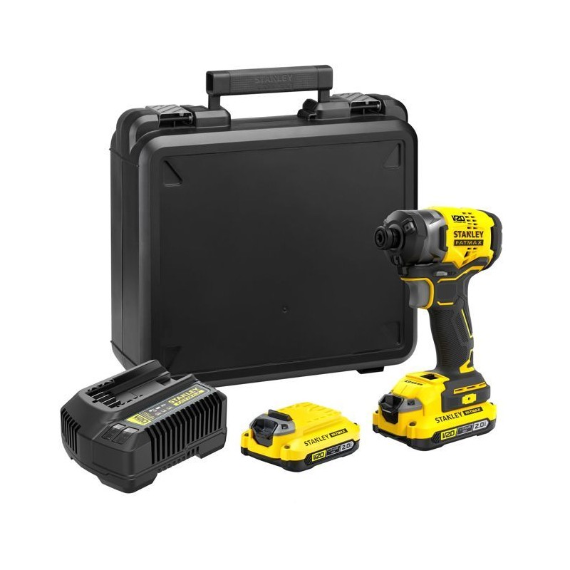 Visseuse a impacts - STANLEY FATMAX V20 - SFMCF820D2K-QW - 190 Nm Brushless -...