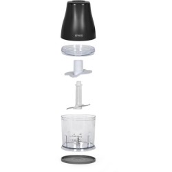 Hachoir - LIVOO - 300 ml - 400 W - 1 vitesse et fonction turbo - 2 lames en i...