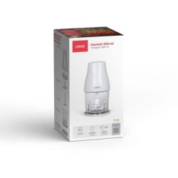 Hachoir - LIVOO - 300 ml - 400 W - 1 vitesse et fonction turbo - 2 lames en i...