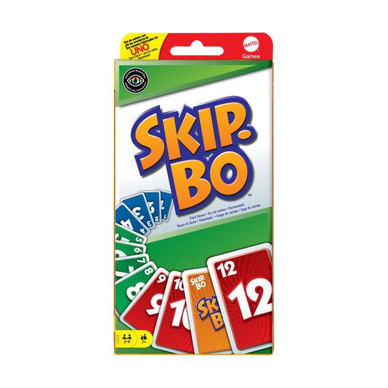Mattel Games - Skip Bo - Jeu de Cartes Famille - 7 ans et + 52370
