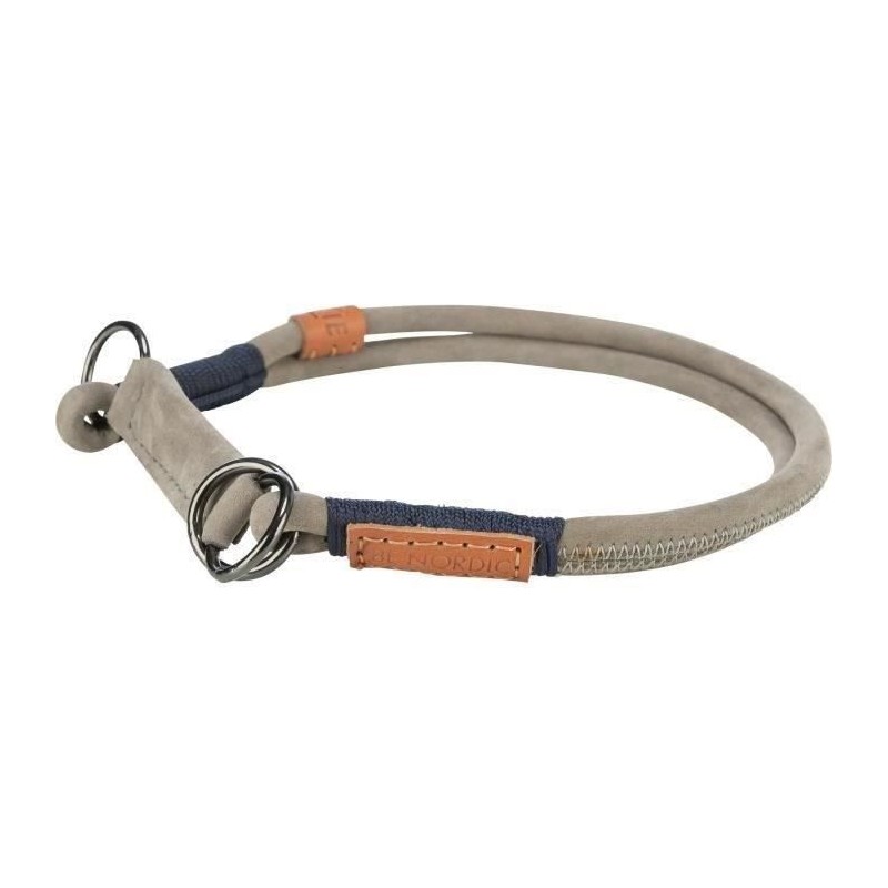 Collier semi-étrangleur TRIXIE BE NORDIC - Cuir - L-XL 55 cm - ø 10 mm - Gris
