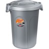 KERBL - Conteneur a aliment Tom 16kg 46l pour chien - 44,5x40x61cm - Gris