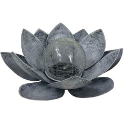 Nénuphar solaire - GALIX - Boule craquelée - 7 Lumens - 8 heures d'éclairage ...