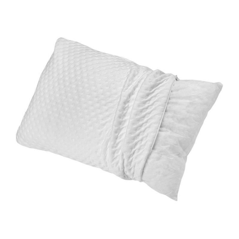 Oreiller - TOISON D'OR - Memotec - Confort souple - 60x60cm - Blanc