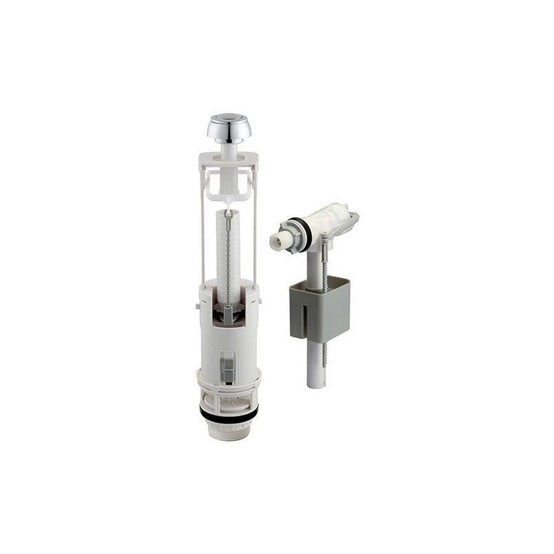 Kit mécanisme WC a alimentation latérale avec flotteur - ROUSSEAU - Anti-siph...