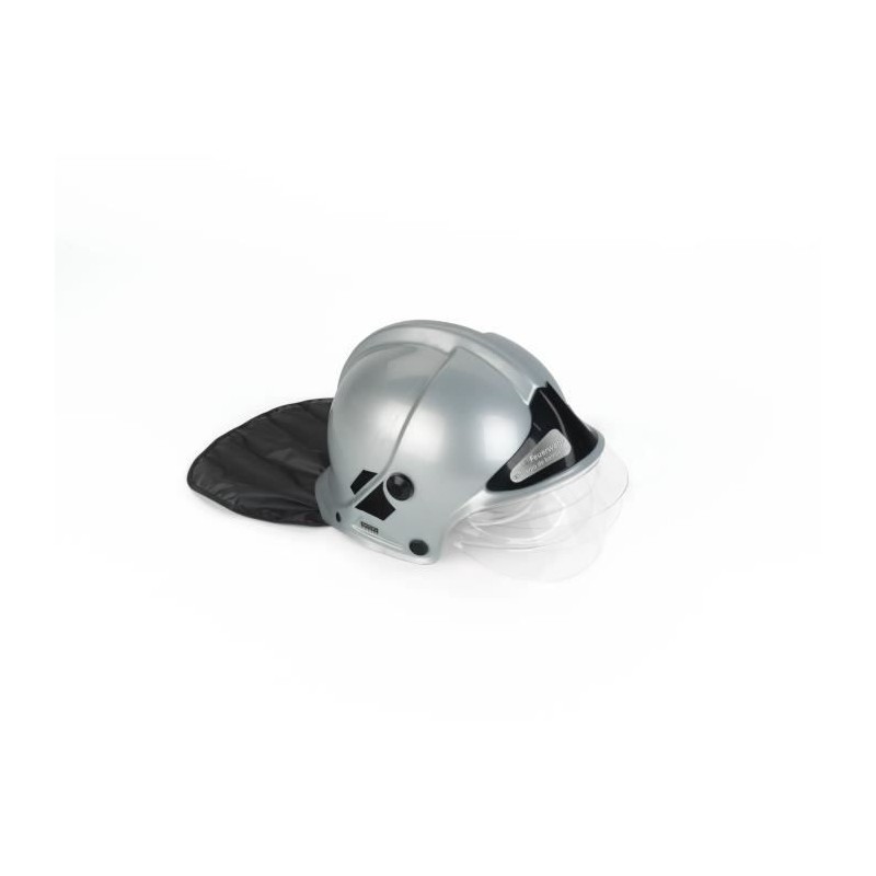 Casque de pompier gris avec visiere escamotable et protege nuque - KLEIN - 8902