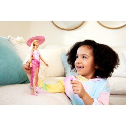 Barbie-Barbie Plage-Poupée blonde en maillot de bain et accessoires