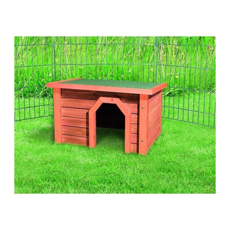 Habitat pour petits animaux - TRIXIE - Natura - Pin verni - Extérieur - Lapin...