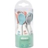 BÉABA, Set Premiers Couverts ergonomiques, 6 Cuilleres et 4 Fourchettes, Manc...