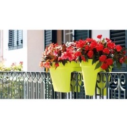 ARTEVASI Jardiniere pour balcon CAPRI - Gris anthracite - 30 x 60 x H 30 cm -...