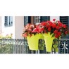 ARTEVASI Jardiniere pour balcon CAPRI - Gris anthracite - 30 x 60 x H 30 cm -...