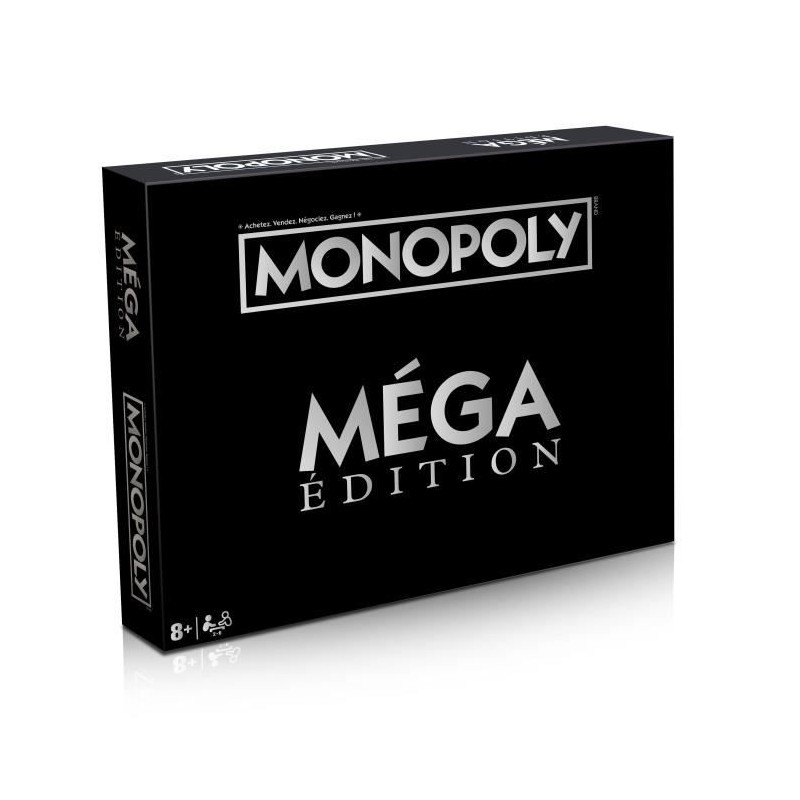 Monopoly Édition Méga, Jeu de société, Nouvelles cases, gratte-ciels et mégas...