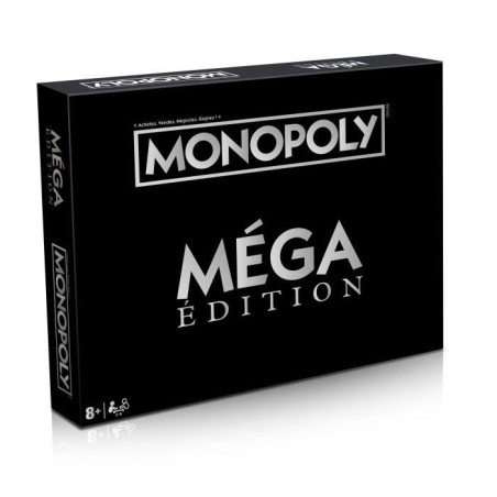 Monopoly Édition Méga, Jeu de société, Nouvelles cases, gratte-ciels et mégas...