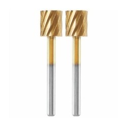 Lot de 2 fraises acier haute longévité Dremel Max 115 - ø 7,8mm cylindrique
