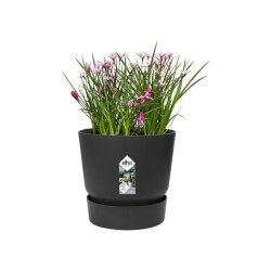 ELHO Pot de fleurs rond Greenville 30 - Extérieur - Ø 29,5 x H 27,8 cm - Vivr...