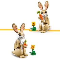 LEGO Creator 31162 3-en-1 L'adorable lapin - Jeu de construction pour fille d...