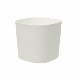 Pot avec réserve d'eau - GARDEN ID Respect - Blanc 30 x 30 cm - 100% déchets ...