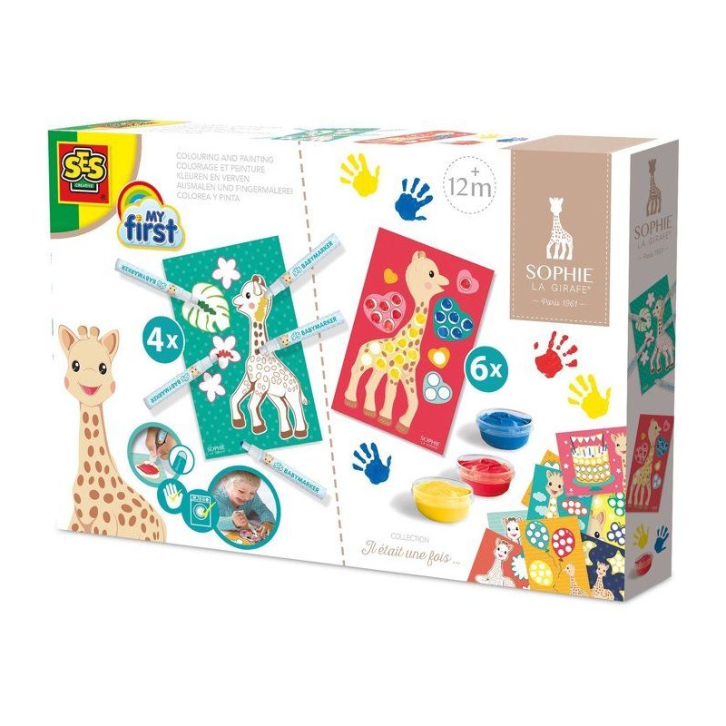 Coloriage et peinture - SES CREATIVE - Hobby 1 - 4 - Sophie la girafe