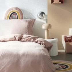 Parure de lit - TODAY - 123332 - 1 personne - 140x200 cm - Gaze de coton unie...