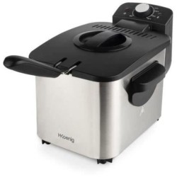 Friteuse HKoeNIG - DFX500 - Jusqu'a 4 personnes - Capacité 3L - 2200W - Panie...