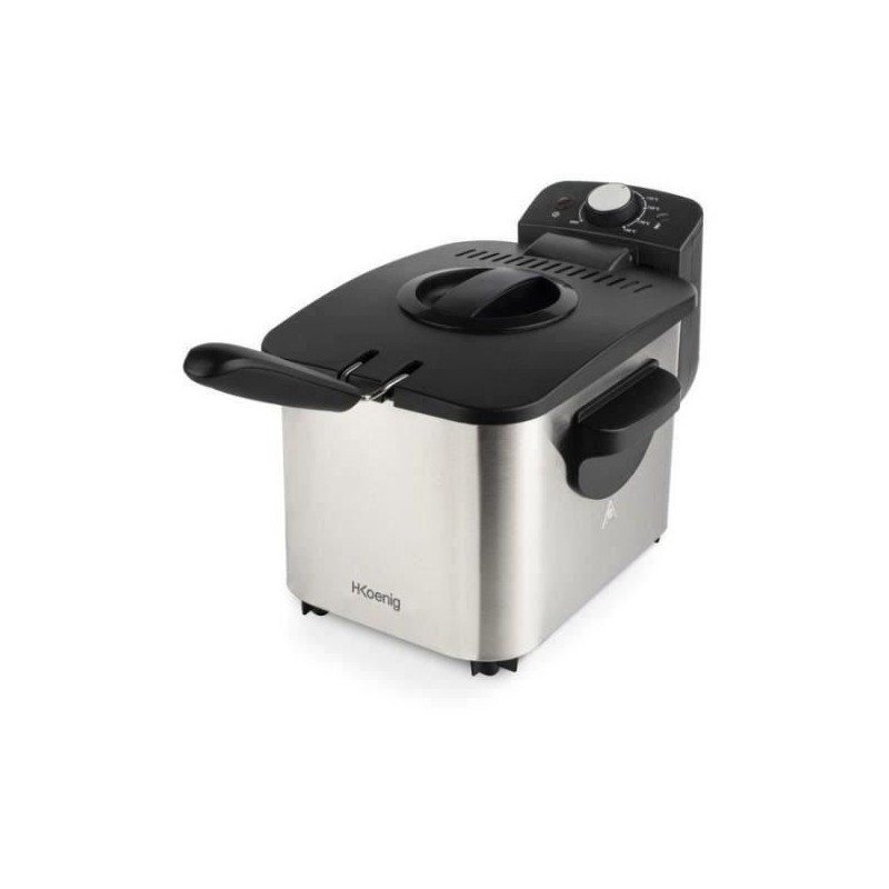 Friteuse HKoeNIG - DFX500 - Jusqu'a 4 personnes - Capacité 3L - 2200W - Panie...