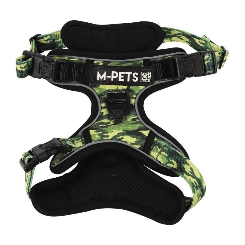 Harnais - M PETS - HIKING - Camouflage S - Tissu rembourré -Attache sécurité ...