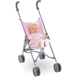Accessoire poupon - COROLLE - Poussette canne rose pour poupon 30, 36