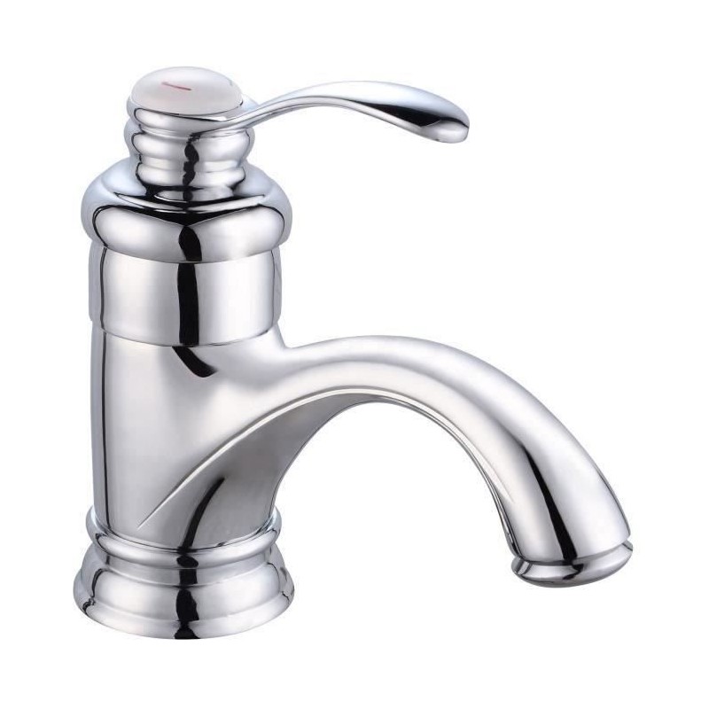 Mitigeur lavabo ROUSSEAU BYRON chromé - cartouche céramique Ø 4 cm - aérateur...