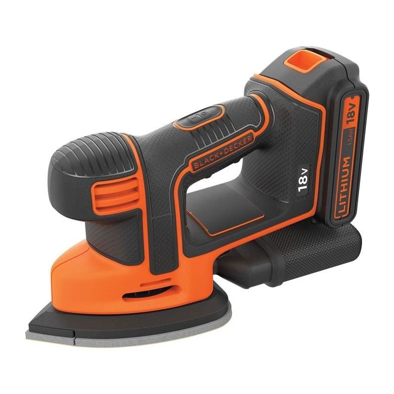 Ponceuse de détail sans fil - BLACK+DECKER  - BDCDS18N-XJ - 18V - 6 abrasifs ...