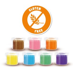 Kit de pâte a modeler géant écologique (7x90 g avec outils) - SES