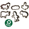 Kit de pâte a modeler géant écologique (7x90 g avec outils) - SES