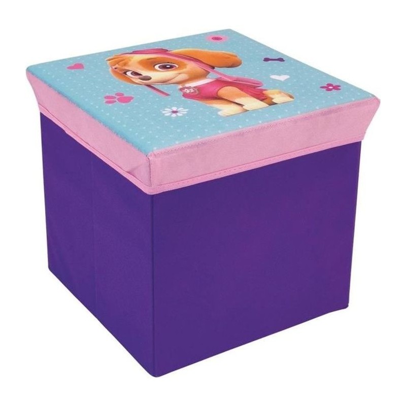Fun House Pat Patrouille fille tabouret de rangement pour enfant
