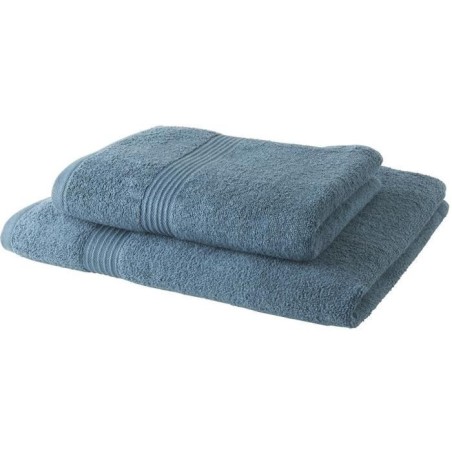 TODAY Lot de 1 Drap de Bain 100% coton 70x130 cm + 1 Serviette de Bain 50x100...