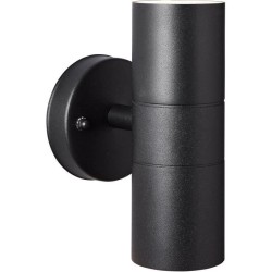 Applique murale extérieure JANDY 2L noir métal/verre - BRILLIANT - GU10 max 1...