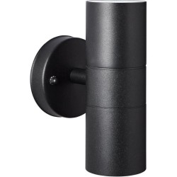 Applique murale extérieure JANDY 2L noir métal/verre - BRILLIANT - GU10 max 1...