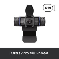 Webcam - Full HD 1080p - Logitech - C920 S - Microphone intégré