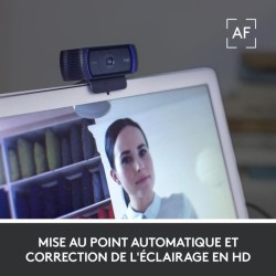 Webcam - Full HD 1080p - Logitech - C920 S - Microphone intégré