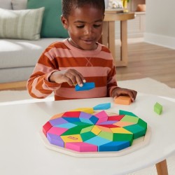 Fisher-Price-Puzzle Mandala en Bois-Puzzle 40 pieces motif