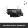 Webcam - Full HD 1080p - Logitech - C920 S - Microphone intégré
