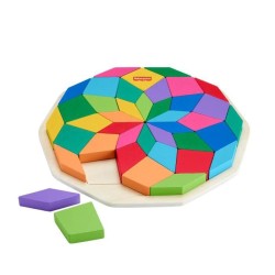 Fisher-Price-Puzzle Mandala en Bois-Puzzle 40 pieces motif