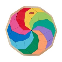 Fisher-Price-Puzzle Mandala en Bois-Puzzle 40 pieces motif