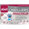 ABEIL Lot de 2 Oreillers Aerelle Cool Night - 60 x 60 cm - Blanc