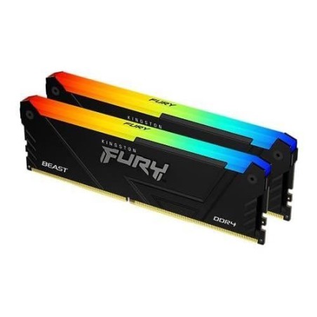 Mémoire RAM - KINGSTON - FURY Beast - RGB - 16 Go (2 x 8 Go) - DDR4 - 3600 MH...