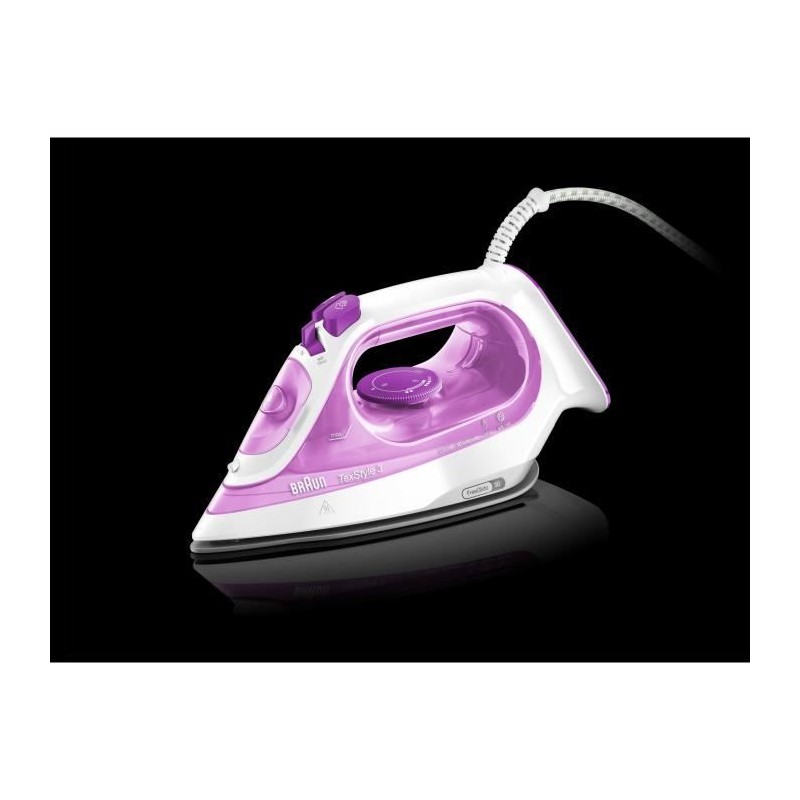 Fer Vapeur BRAUN SI3030PU - TexStyle - Systeme anti-tartre - débit vapeur 45g...