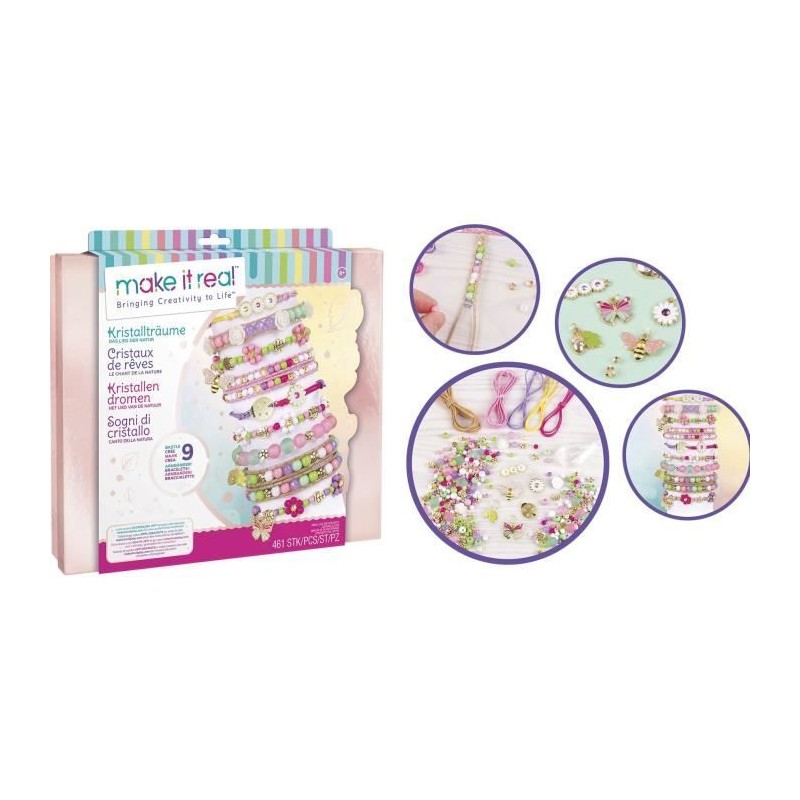Coffret Bijoux Cristaux De Reve Nature - Make It Real - Fabrication de bijoux...