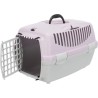 TRIXIE Box de transport Capri 2 - XS–S - 37 x 34 x 55 cm - Gris clair et mauv...
